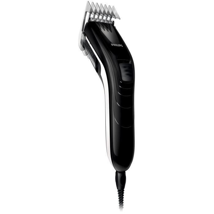 Philips Tondeuse à cheveux QC5115-15 - Noir Blanc - 11 hauteurs de coupe - Secteur - vue 1