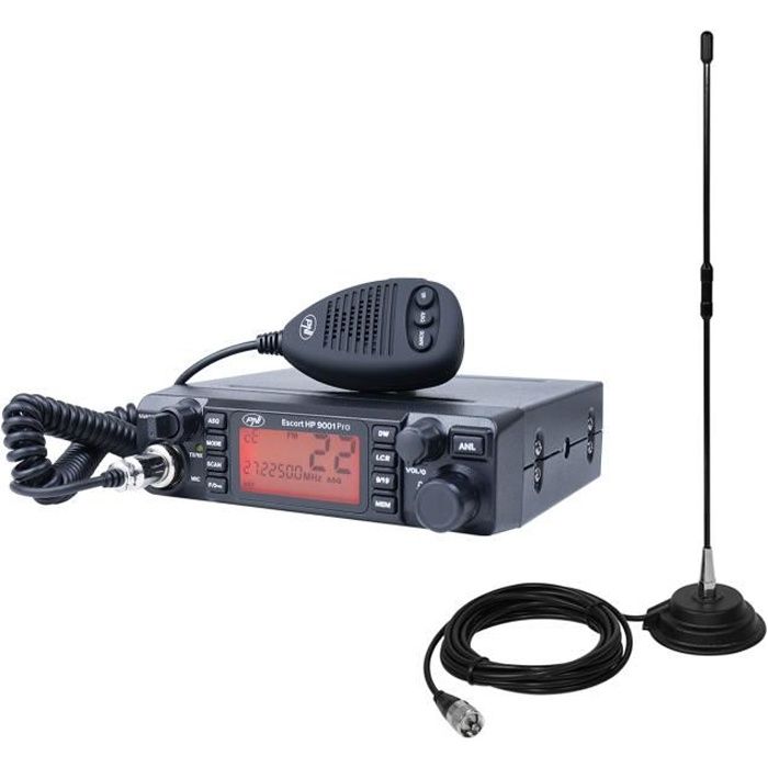 Pack Station CB Radio USB PNI Escort HP 9700 + Antenne PNI ML100 Avec Base Magnétique (Neuf)