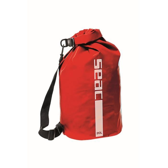 SEAC Dry Bag Étanché 20 L – Sac Étanche Avec Bandoulière Réglable, Parfait Plongée, Kayak, Pêche, Nautisme & Randonnée