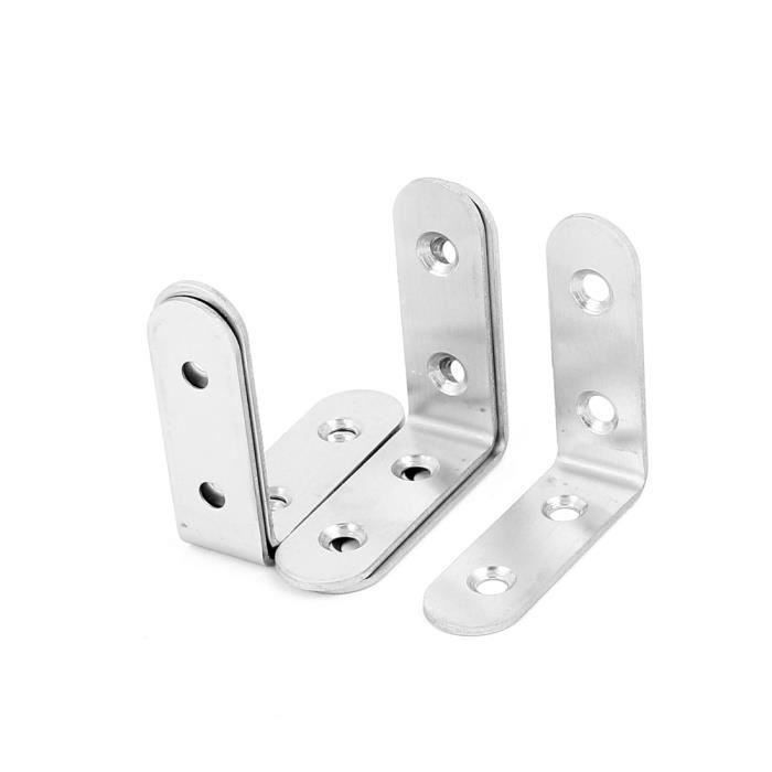 20 Pcs 90 degrés Métal Renpourt d/'Angle équerres Ton d/'or 50 x 50 x 10mm