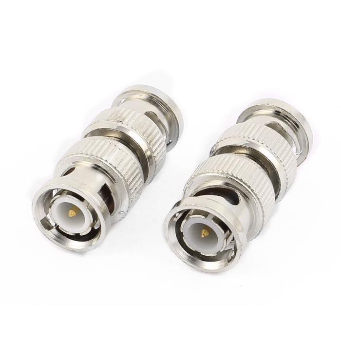 Sourcingmap Camera Cctv Bnc Male Connecteur Adaptateur Couple Cable Coaxial Connecteur 2pcs Achat Vente Connecteur Industriel Sourcingmap Camera Cctv Bnc Cdiscount