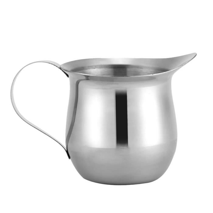 4 Pichets à Lait Inox 90ml Bieiyhe - Pour Cappuccino Et Latte | Bec Verseur Précis Et Anti-Goutte