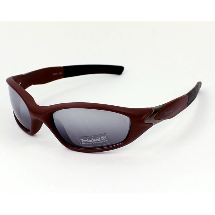 Lunettes de soleil Timberland TB7061 Marron mat Marron Achat