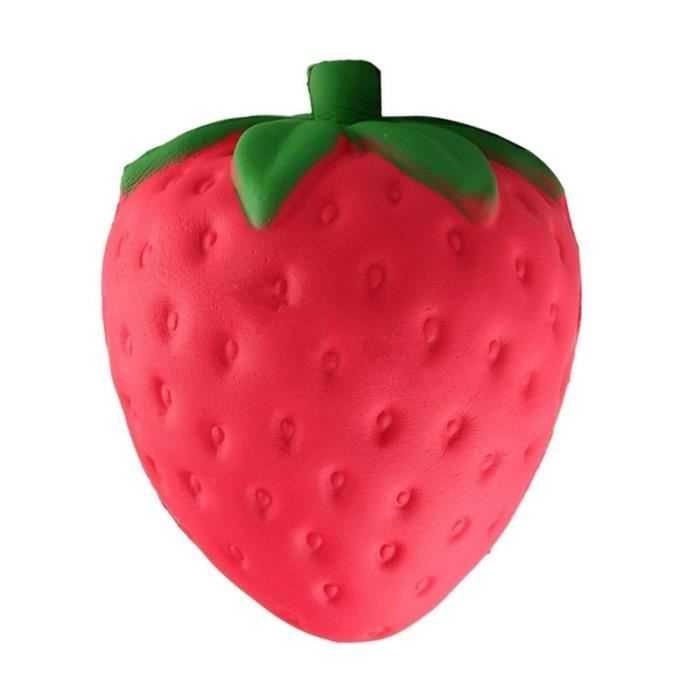 Anboor Lot De 2 Jouets Squishy Fraise – Boules Anti-stress Sensorielle TPR – Pour Autisme, Anxiété, TDAH – Cadeau Anniversaire