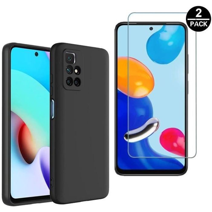 Kit Protection : Film Verre Trempé + Coque TPU Pour Xiaomi Redmi Note 11S, 10 5G, 9, Etc. - Version 4