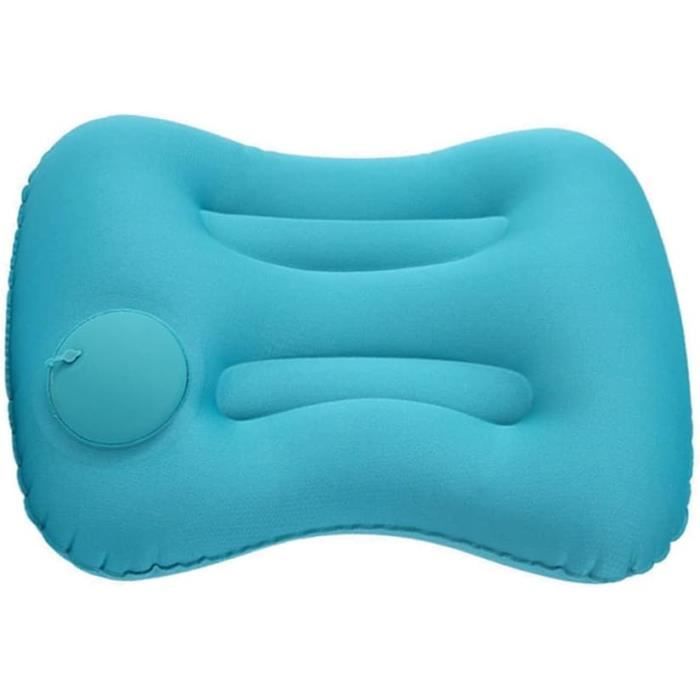 Oreiller Gonflable De Voyage Delta - Coussin Camping 43x28x9 Cm, Couleur Bleu