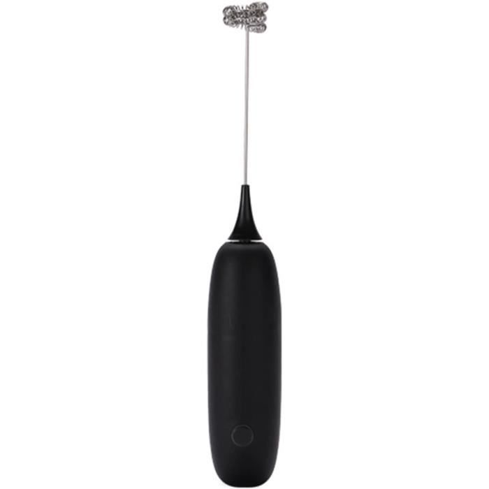 Fdit Agitateur Café Électrique Portable Mousseur à Lait Et Batteur - Noir