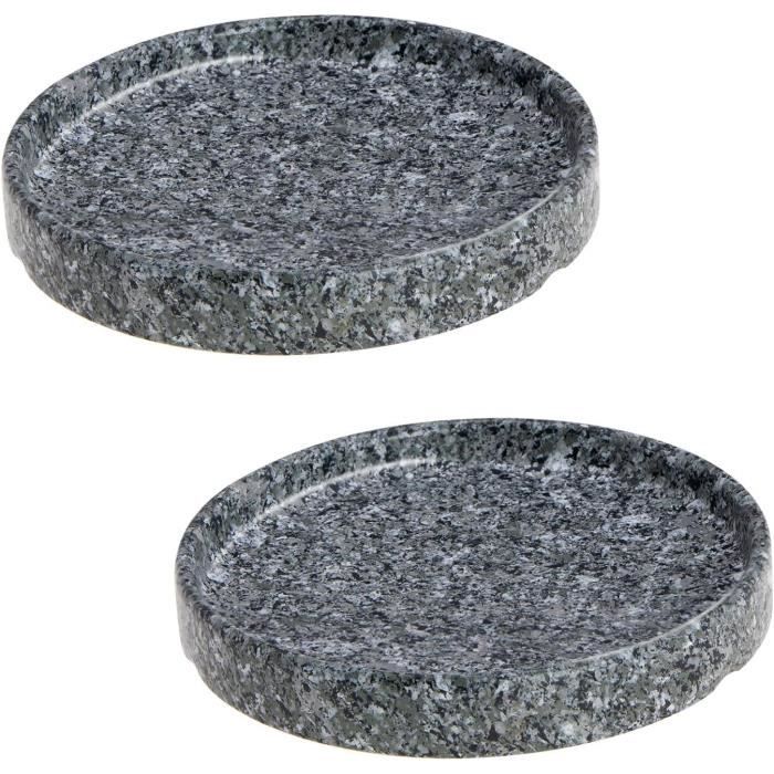 10 Soucoupes En Bambou Pour Pots De Fleurs - Plateau Anti-Fuite 3,5 Pouces - Décoration Bureau & Jardin