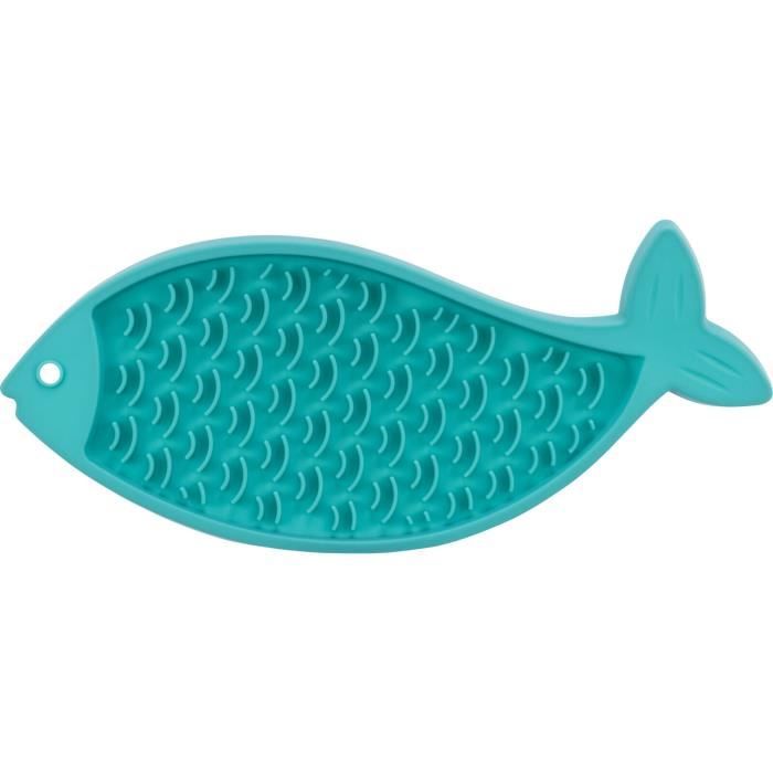 Gamelle pour chat - Trixie - LicknSnack - Silicone - Rond - Bleu