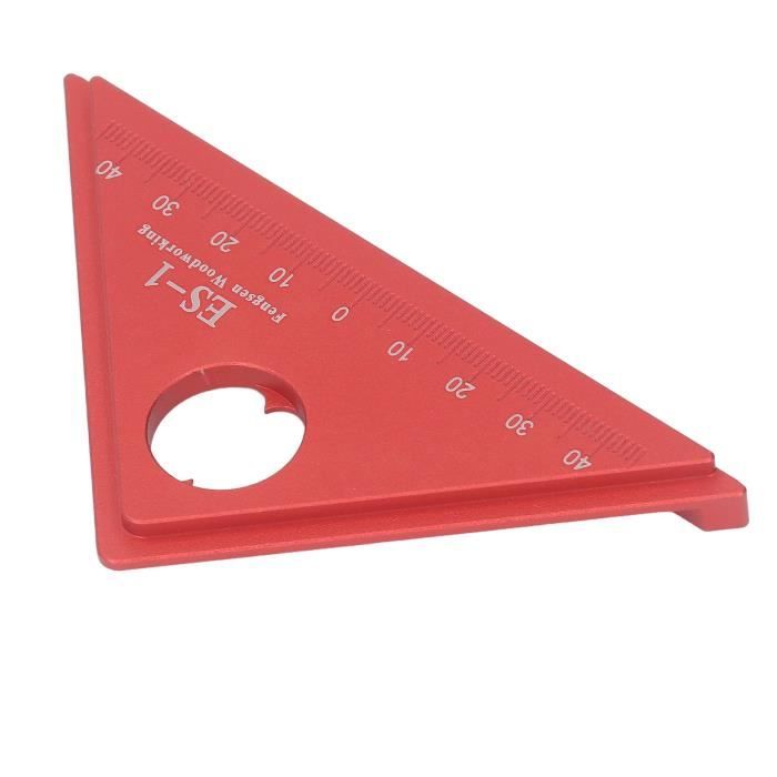 Hoite Règle D'Angle 45 Degrés Avec Base - Équerre Onglet Précise Pour Ingénieurs Et Charpentiers 150x100mm
