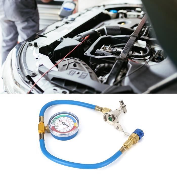Kit de tuyau de charge de réfrigérant pour climatisation R134A avec manomètre Kit de recharge de