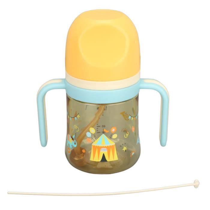 Gobelet D'apprentissage Silicone Bébé 6 Mois+ - Avec Paille, Anti-fuite, 200 Ml, Sans BPA, Lave-vaisselle - 5