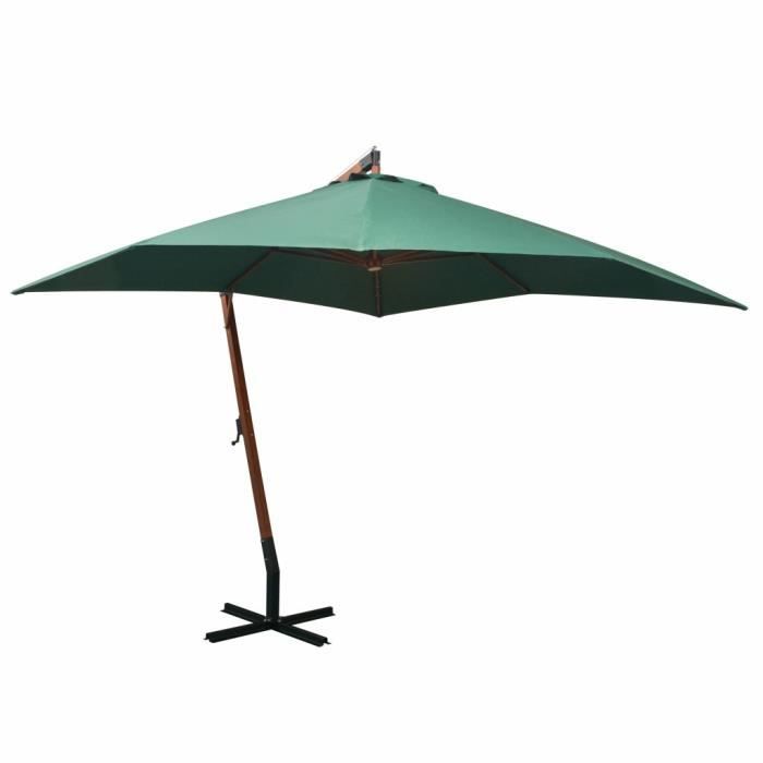 vidaXL Parasol Suspendu Bois - vue 3
