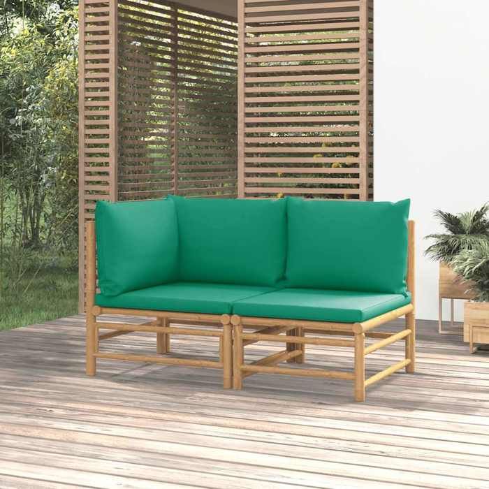 vidaXL Salon de jardin Bambou 2 pcs