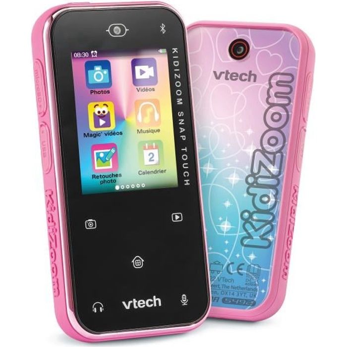 VTECH - Kidizoom Snap Touch Rose - Appareil Photo Enfant