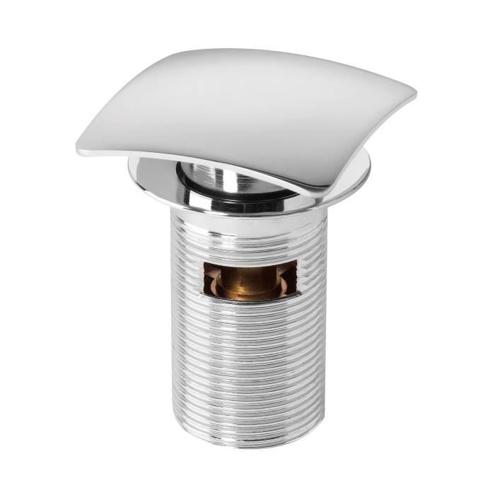 wirquin bonde de lavabo quick clac 75 mm carre avec trop plein cdiscount bricolage