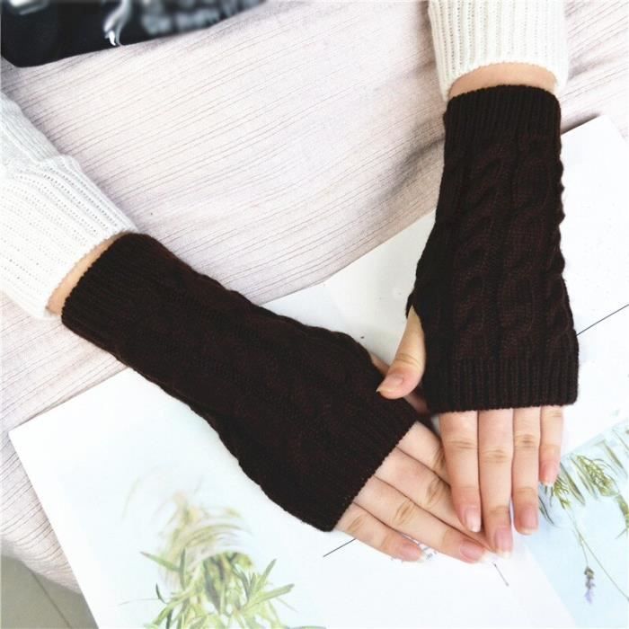 Gants Sans Doigts Stray Kids – Laine Alpaga, Noirs – Pour Fans Kpop – Conduire, Tél, Hiver – Cadeau STAY