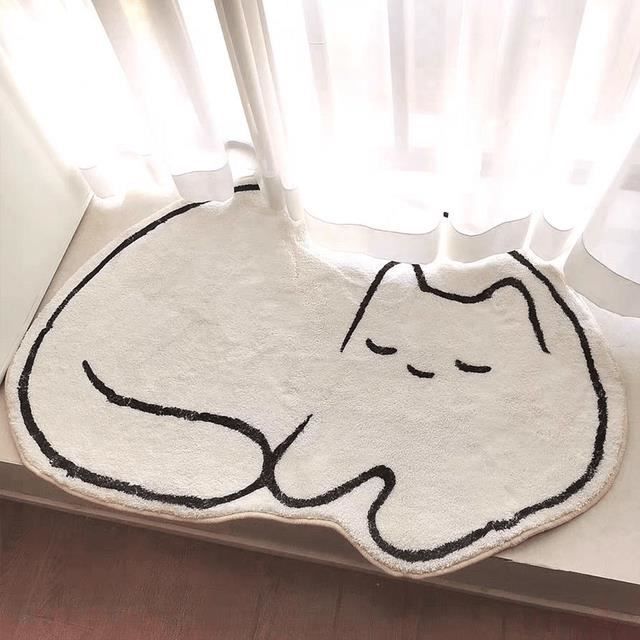 Tapi Chat TAPIS,A-500MMx800MM--Tapis de chat mignon dans la chambre à coucher ...