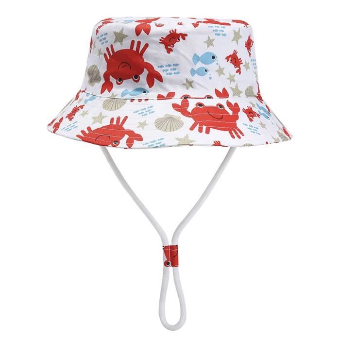 Nishine Chapeau De Soleil Bébé - Protection Solaire UPF50+ En 100% Coton Doux Et Respirant Pour Enfants