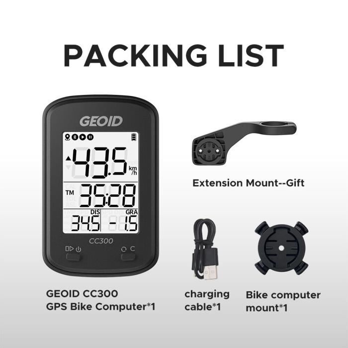 Compteur pour cycle,CC300--compteur GPS sans fil pour vélo