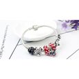 18CM Mickey Charms Bracelet bijoux Femme CZ Trèfle Charms cadeaux Pour Femme-1