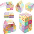 Tapis de puzzle en mousse pour bébé - QIAN - 36 dalles avec alphabet/chiffres - 32 x 32cm-1