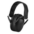 Fdit cache-oreilles antibruit Cache-oreilles Anti-bruit Sports Chasse Protection auditive Cache-oreilles actifs (Noir)-1