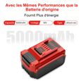 Batterie de remplacement BSIOFF pour Einhell Power X-Change 18V 5,0Ah Li-ion avec indicateur LED-1