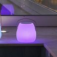 Lampe enceinte bluetooth sans fil - LUMISKY - MINI MAY PLAY - H23 cm - LED blanc et multicolore dimmable-1