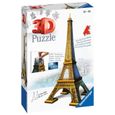 Puzzle 3D Tour Eiffel - Ravensburger - 216 pièces - sans colle - Architecture et monument-1