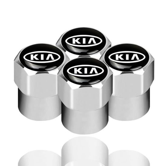 Taille Kia Bouchons de Valve de pneu de roue de voiture, 4 pièces, étui  pour KIA Sportage R Stinger Sorento mero Forte K2 K3 K5 Op - Cdiscount Auto