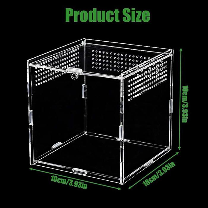 TOP-VIGOR Vitrine Transparente en Acrylique – 25 x 15 x 15cm Boîte De Protection Anti-Poussière À Assembler – Cube D'Exposition pour Figurines Jouets Objets De Collection Rangement Maison