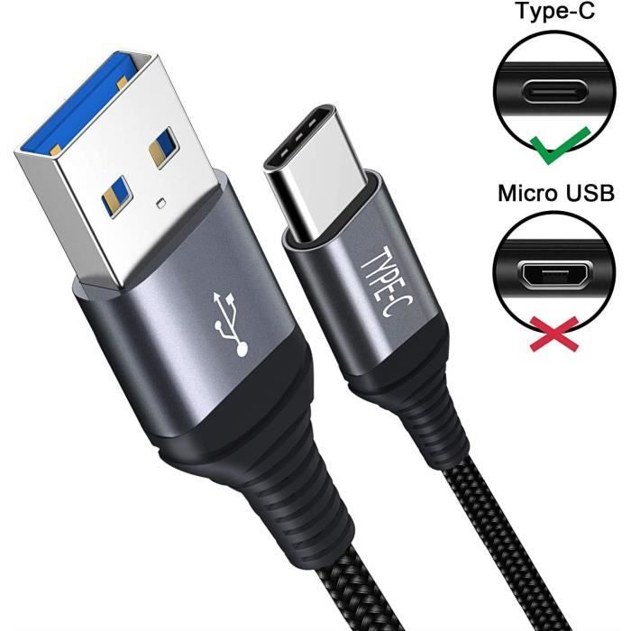 Câble USB C Type C Compatible avec Sony Manette PS5, Manette Xbox