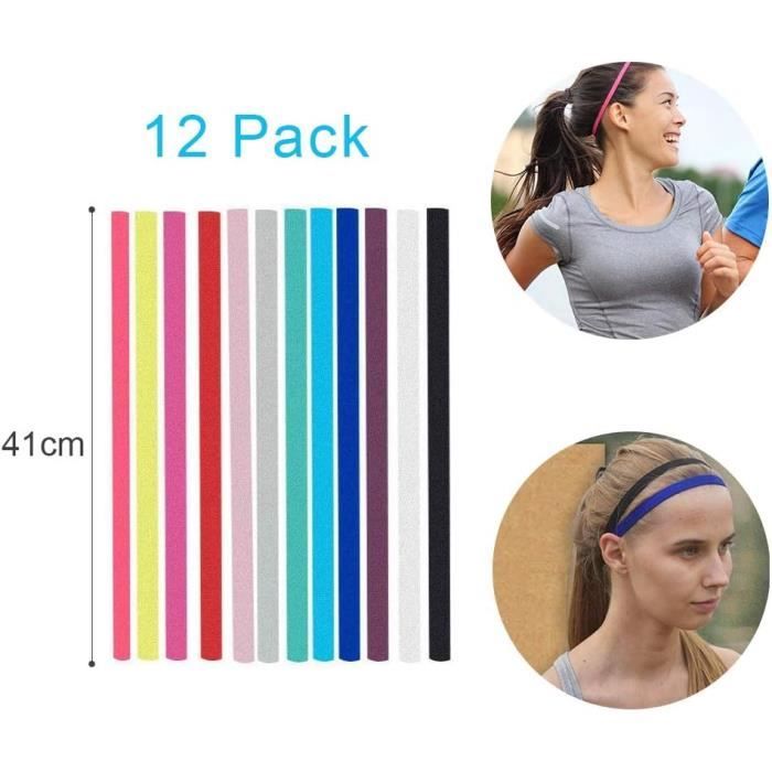 2 PCS Running Fitness Exercice Bandeau Élastique Absorbant