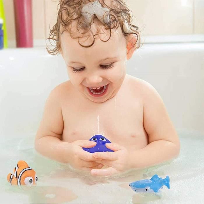 Bain de bébé flottant en caoutchouc souple animaux baignoire à eau