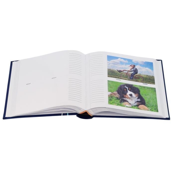 ERICA - Album photo TRAVEL 2 - 100 pages blanches traditionnelles +  feuillets cristal - 400 photos - Couverture Coloris aléatoire 30,5x30,5cm -  à