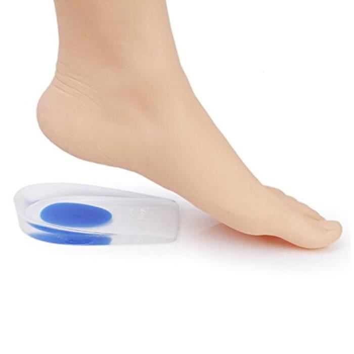 1 paire Demi Semelle Talonnette Orthop dique en Gel silicone de