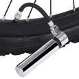 Pompe de gonflage de vélo, mini pompe à air portative de vélo en alliage d'aluminium haute pression 120PSI pour vtt VTT vélo ou-2