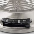 Ventilateur électrique de table H.Koenig JOE48 Silencieux Design métal, Haute vitesse et Résistant, 3 vitesses, Fixe ou Oscillation-2