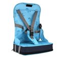 Chaise de salle à manger pour bébé pliable en tissu Oxford imperméable - YWEI - avec accoudoirs - couleur bleue-2