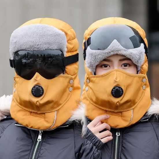 Bonnet de ski Balaclava HOMYL pour temps froid et lunettes noires