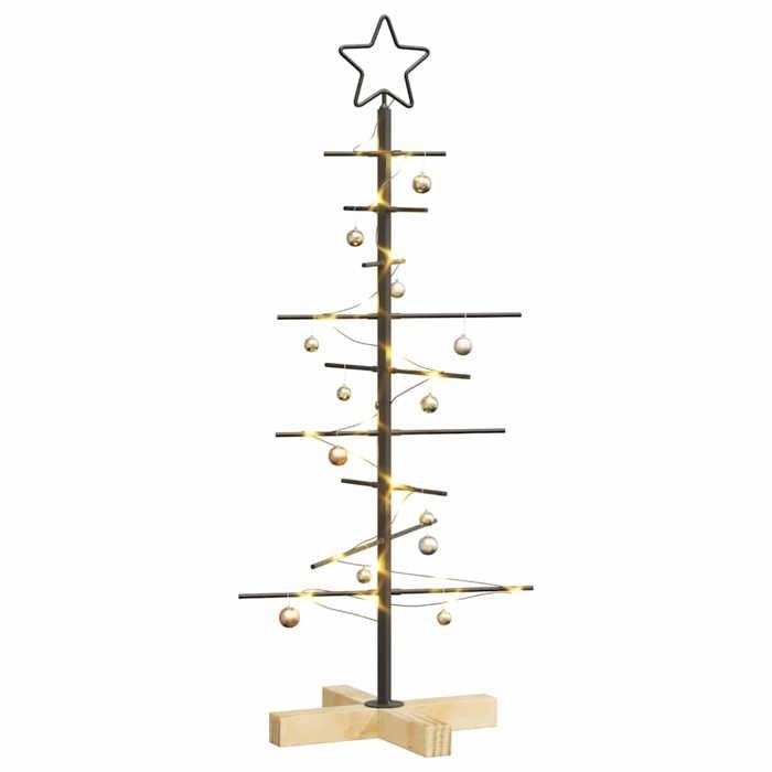 Sapin De Noël En Métal Doré 90 Cm - Design Contemporain, Acier Peint Poudre - Déco Intérieur/extérieur Abrité - VidaXL