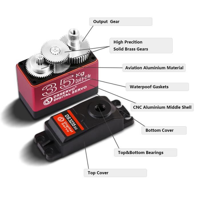 RC Digital Servo Dsservo Waterproof Servo DS3218 20KG DS3225 25KG Ds3235 35kg Metal Gear Digital Servo Ds5160 Ssg 60kg For 1 8 1 10 Rc Cars I.165801040