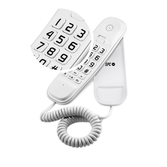 Téléphone filaire Spc Comfort Volume 2 - Téléphone fixe Senior