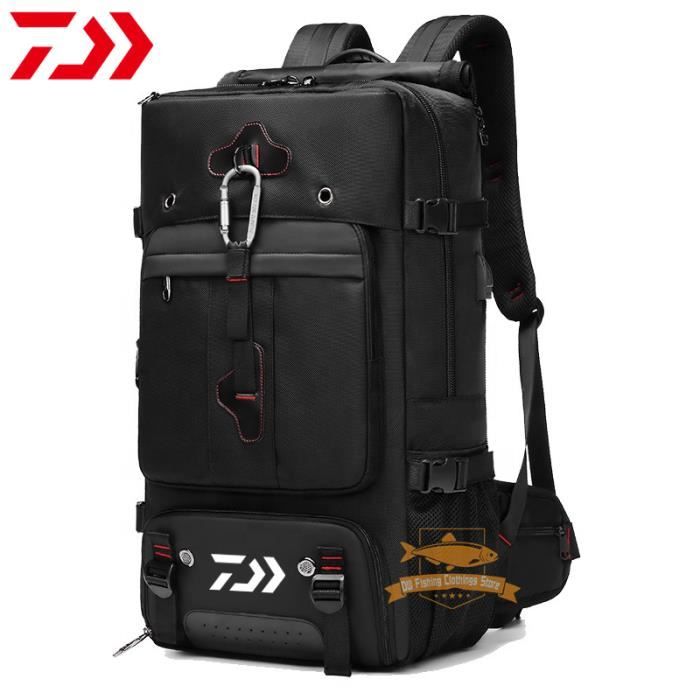 Rangement Etanche ZAMETTER Sac Pêche Carpe étanche - Multifonction (38x27x10cm) - 5 Boîtes Incluses - Matériau EVA Bourriche Peche
