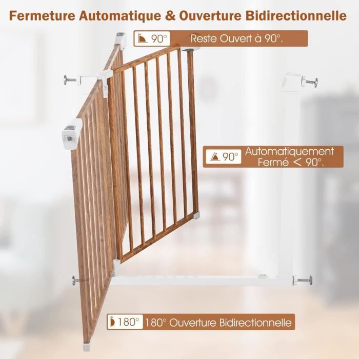 Barrière De Sécurité Pour Escalier Sans Perçage - Largeur : 75-85