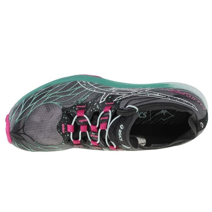 Baskets de running ASICS Fujispeed pour femme en toile noire Noir