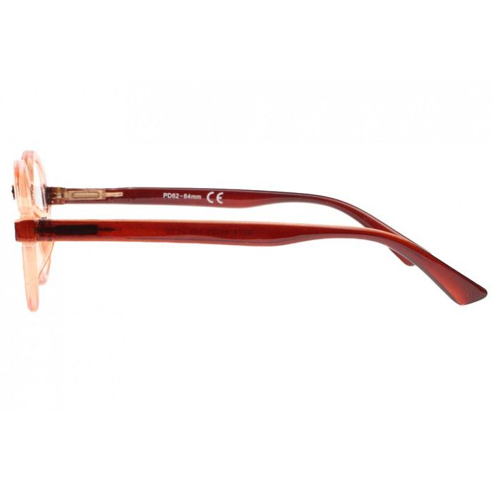 Lunettes Loupe Rondes Oranges Transparentes Fantaisies Gony