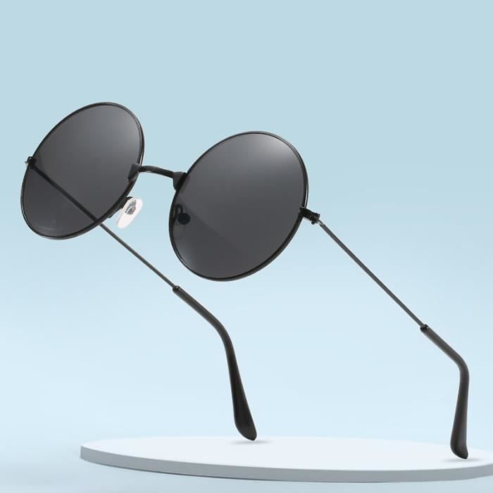 DUYAER Lunettes de Soleil Homme Rondes Mode - PC+Metal - Vintage Shades -  Glasses UV Protectio - Noir noir - Achat / Vente lunettes de soleil Homme  Adulte - Cdiscount