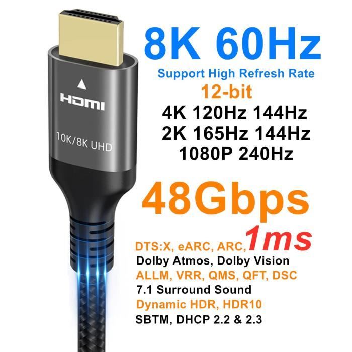 Cavo HDMI 2.1 8K Da 5m, Cavo HDMI Certificato Ad Altissima - Foto 2